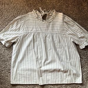Madewell short sleeved blouse.